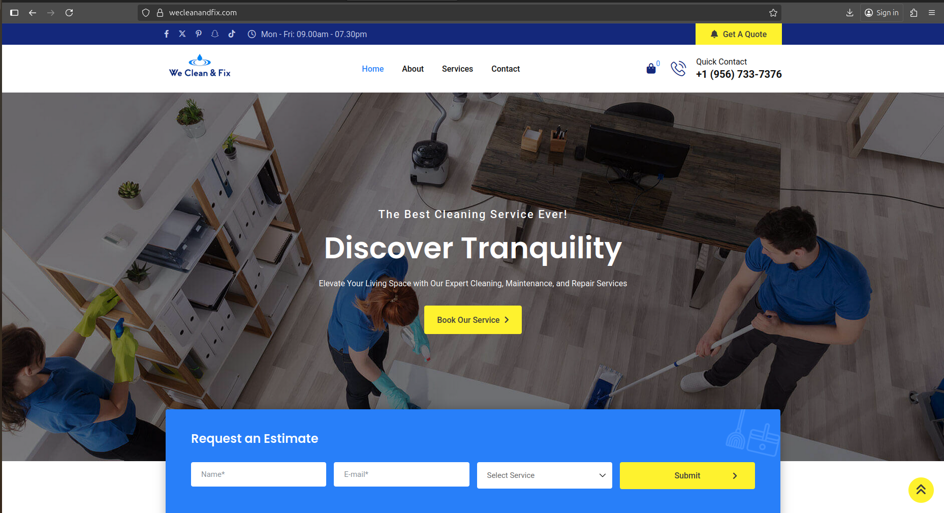 We Clean and Fix – Service Platform